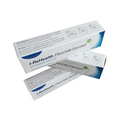 Vernice gialla di secchezza rapida pediatrica del fluoruro con sapore saporito