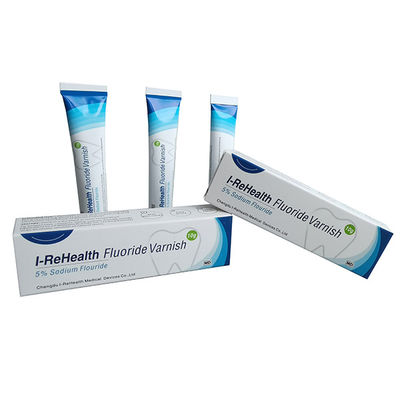 Un fluoruro asciugantesi rapido da 15 secondi verniciare colore giallo per pediatrico