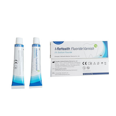 Un fluoruro asciugantesi rapido da 15 secondi verniciare colore giallo per pediatrico