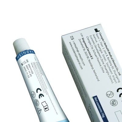 Vernice pediatrica appiccicosa di secchezza rapida del fluoruro per i denti sensibili 10g