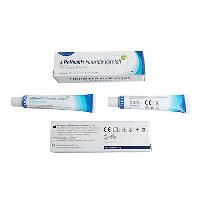 vernice del fluoruro del melone del sodio di 0.5g 22600ppm 5% per dentario con colore giallo